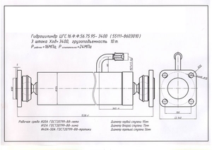 Гидроцилиндр ЦГ-80.56х710.31